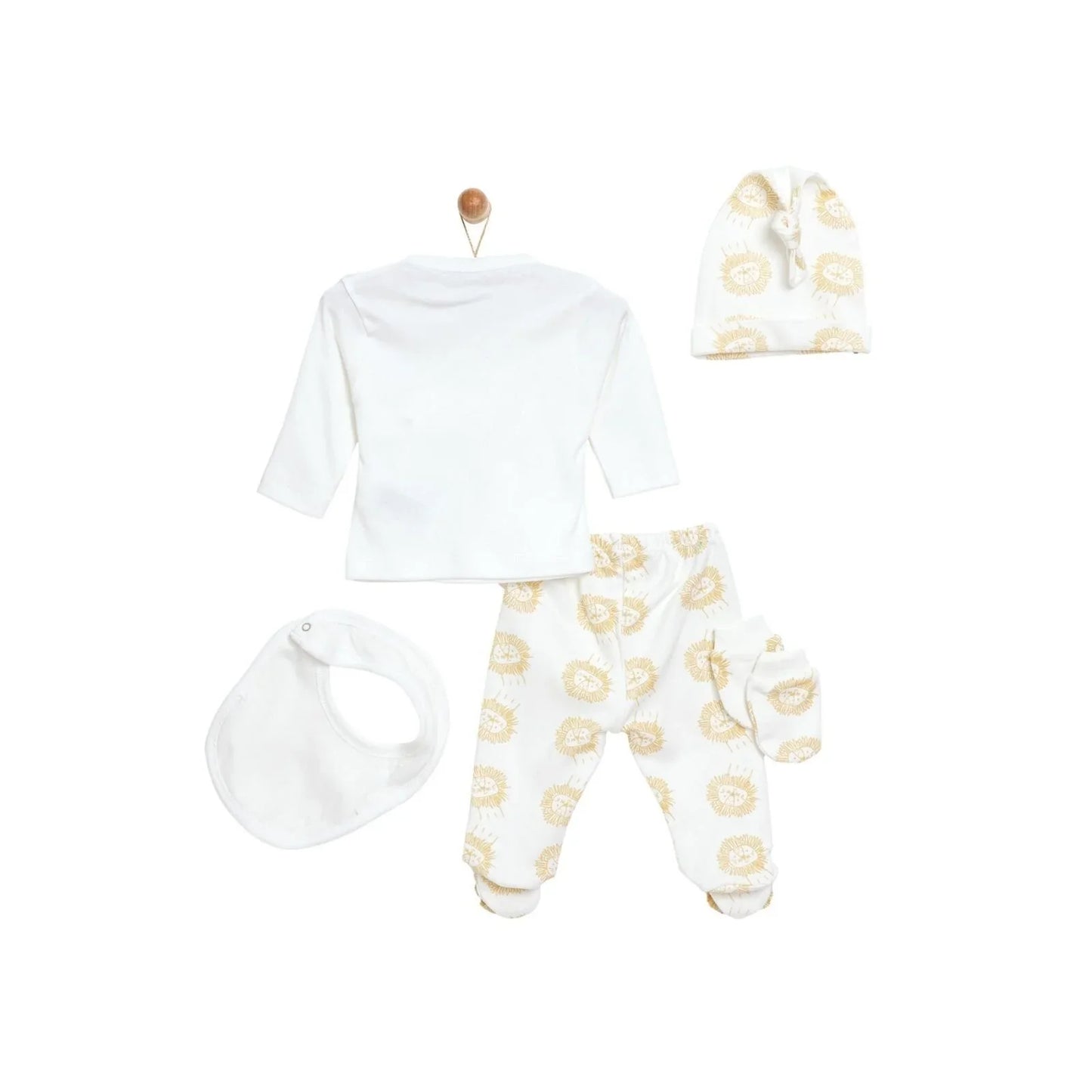 Little Life Boy Newborn Starter Set 5 pcs - Ecru