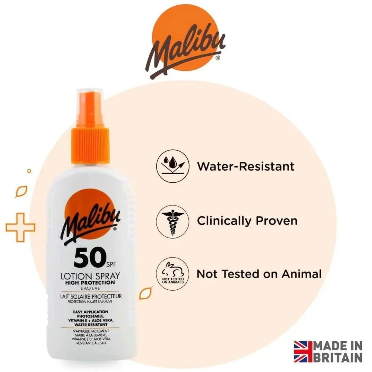 Malibu Sun SPF50 Kids Lotion Spray 200ml