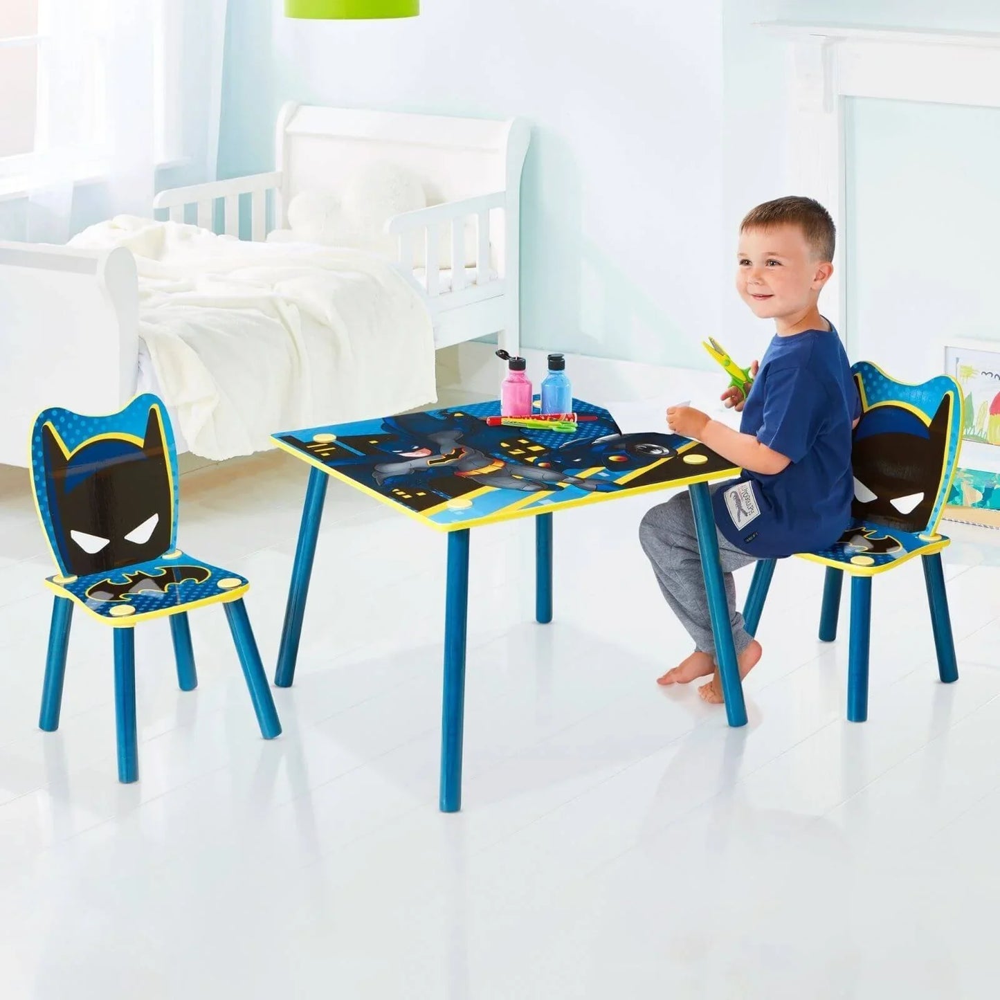 Hello Home Kids Table and 2 Chairs Set - Batman