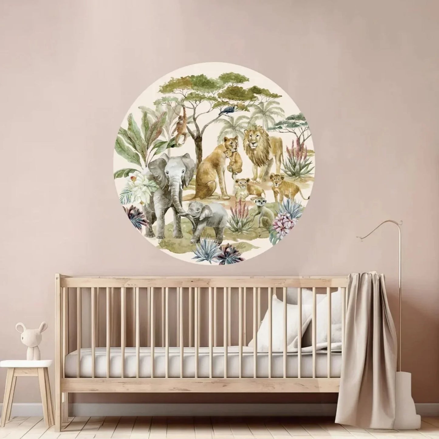 Live Vida Tropical Safari Circle Wall Sticker