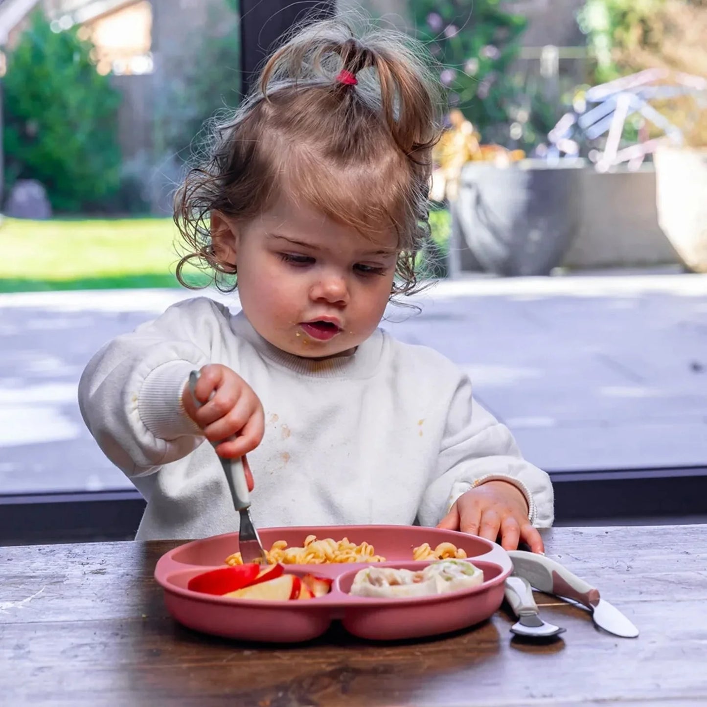 Vital Baby Nourish Silicone Suction Plate - Blush Raspberry