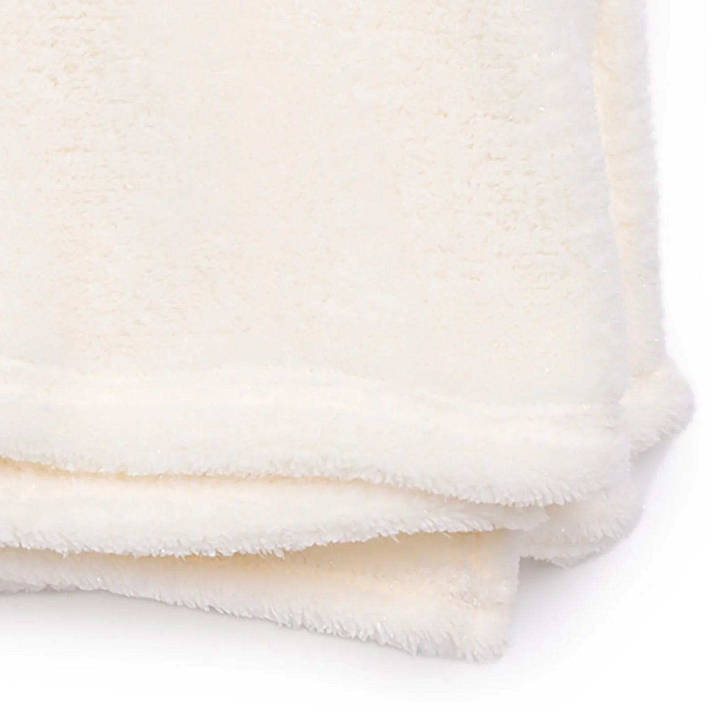 Mollia Welsoft Unisex Baby Glitter Blanket 80x100cm - Ecru