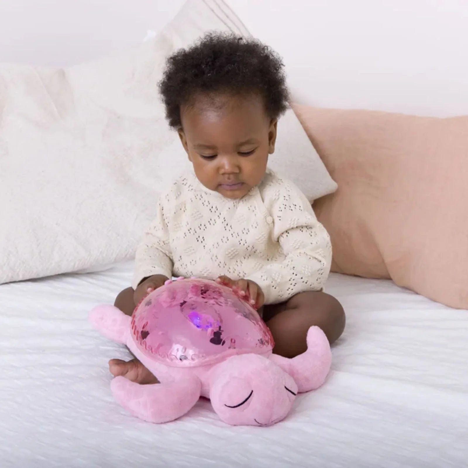 Cloud.b Tranquil Turtle White Noise & Night Light - Pink