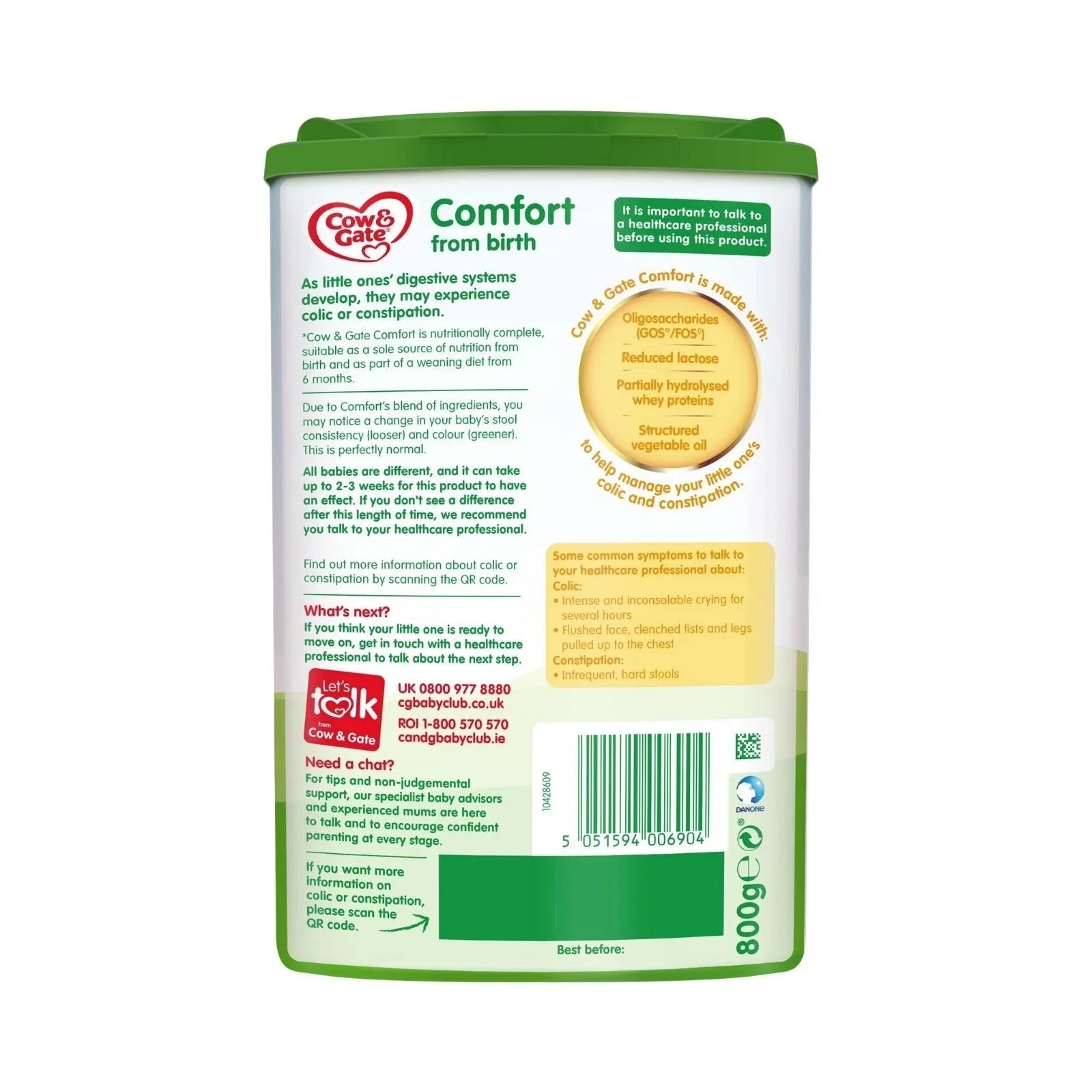 Cow & Gate Comfort Milk Formula 0-12 months