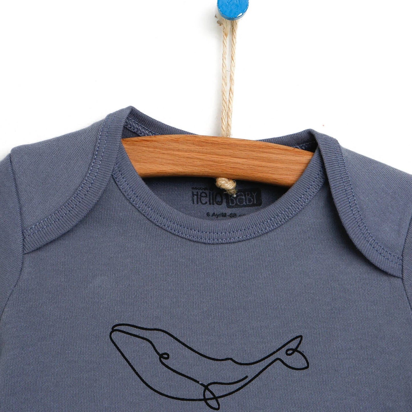 HelloBaby Long Sleeve Bodysuit - Purple