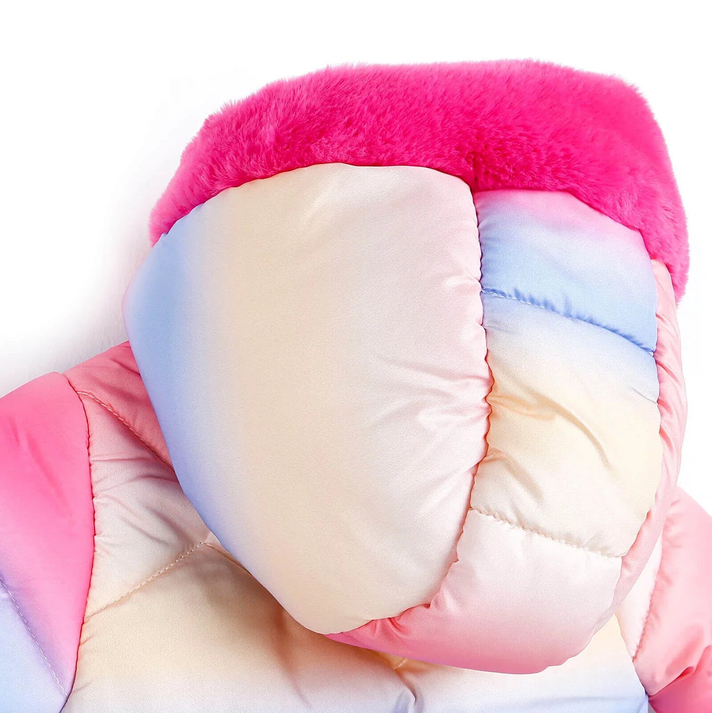 Midimod Baby Girl Colorful with Fur Pock - Fuchsia