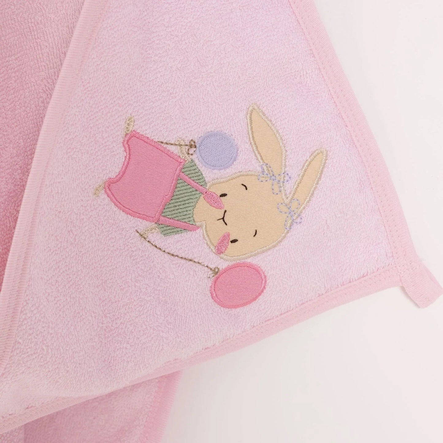 Bebecix Girl Baby Towel - Pink