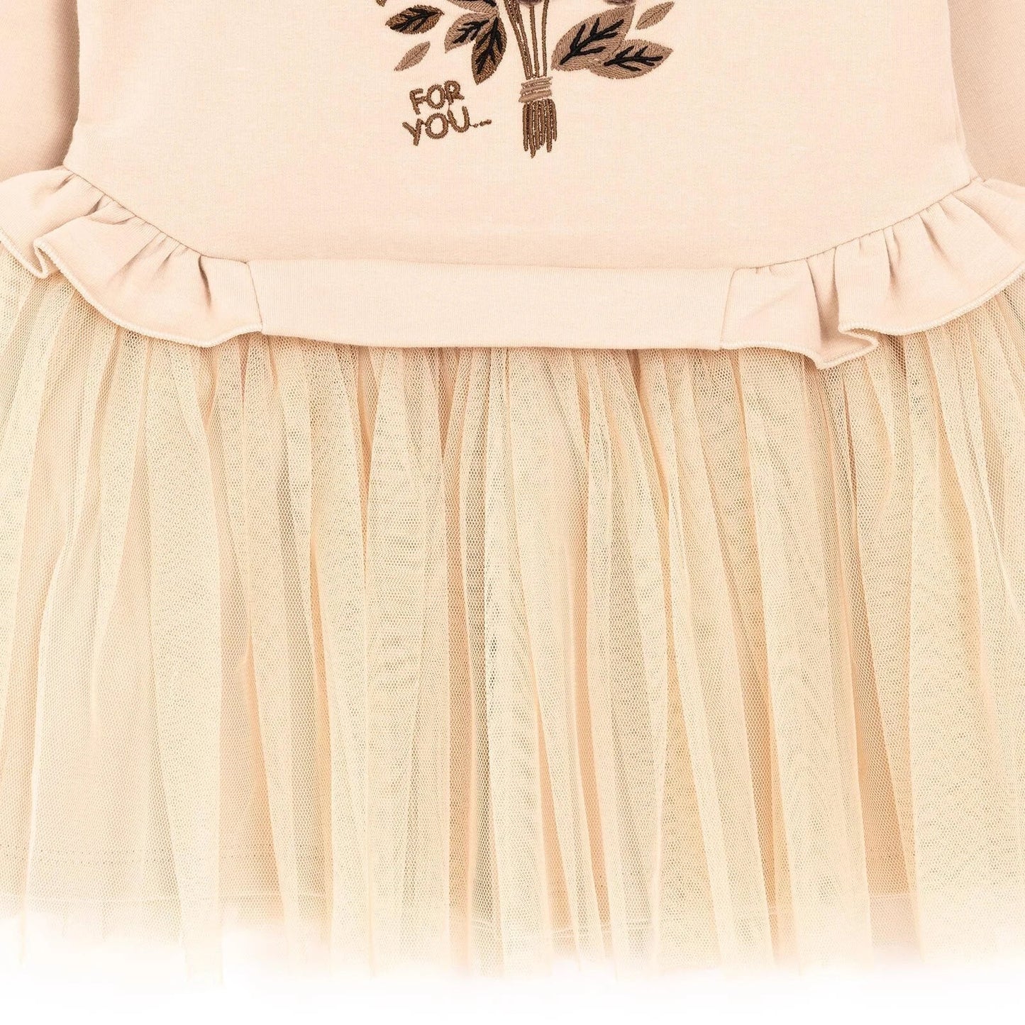 BabyZ Pretty Girl Girl Sweatshirt - Beige