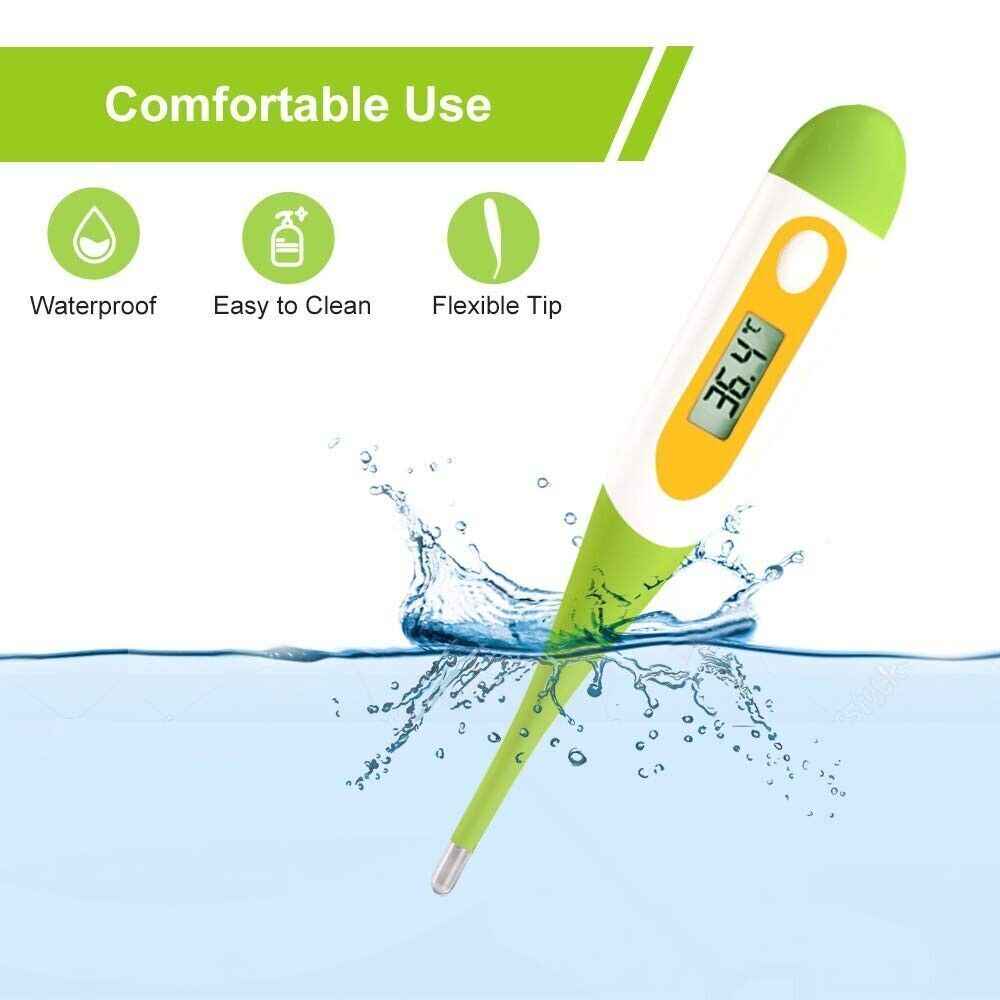 Digital Oral Thermometer, Rectal or Underarm Body Temperature, Baby, Adult,Child