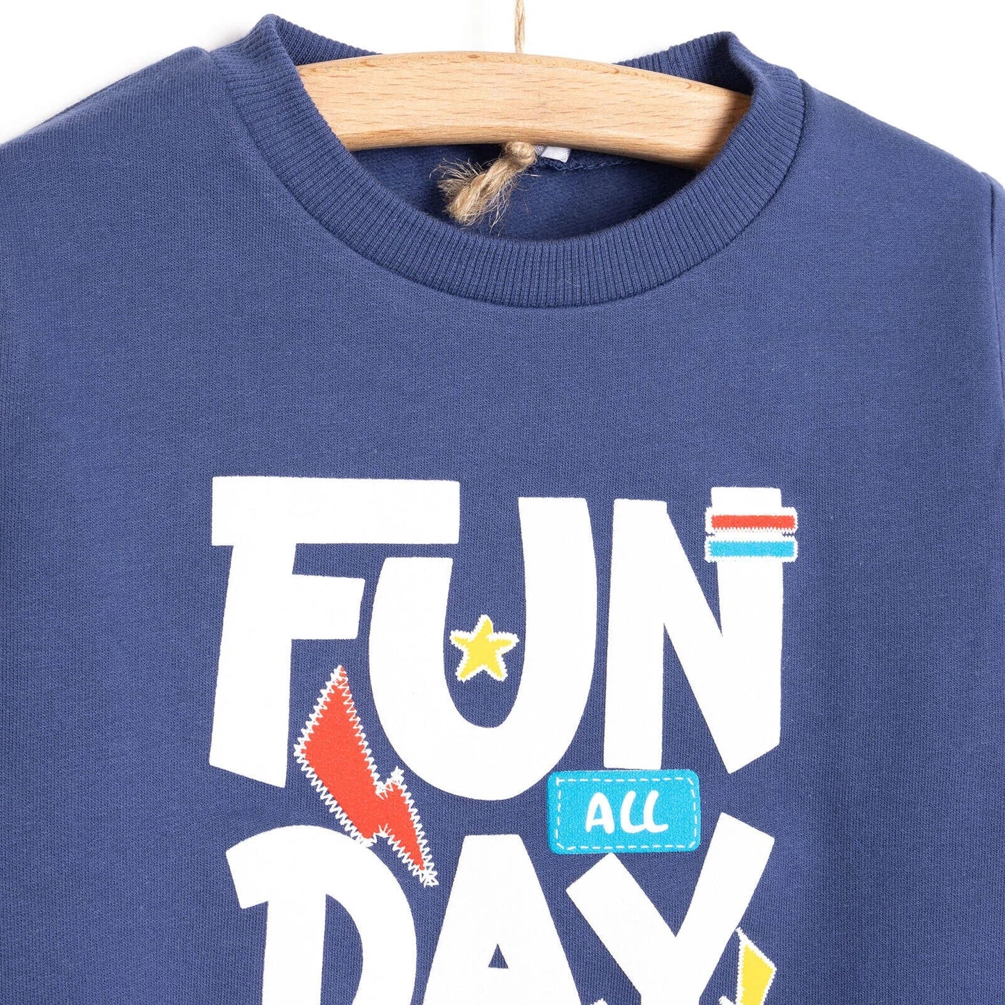 HelloBaby Baby Boy Sweatshirt Footless Bottom - Navy Blue