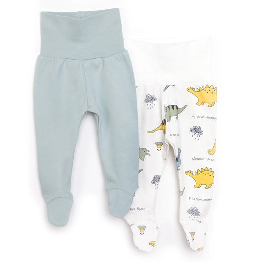 Tiffany 2 Piece Footed Bottom - Light Green