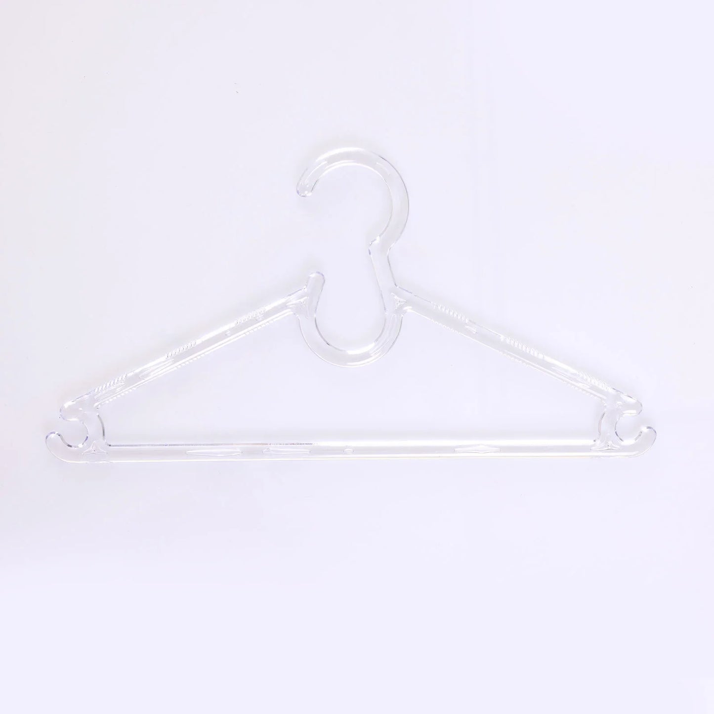 HelloBaby Crystal Transparent Hanger 6 pcs - White