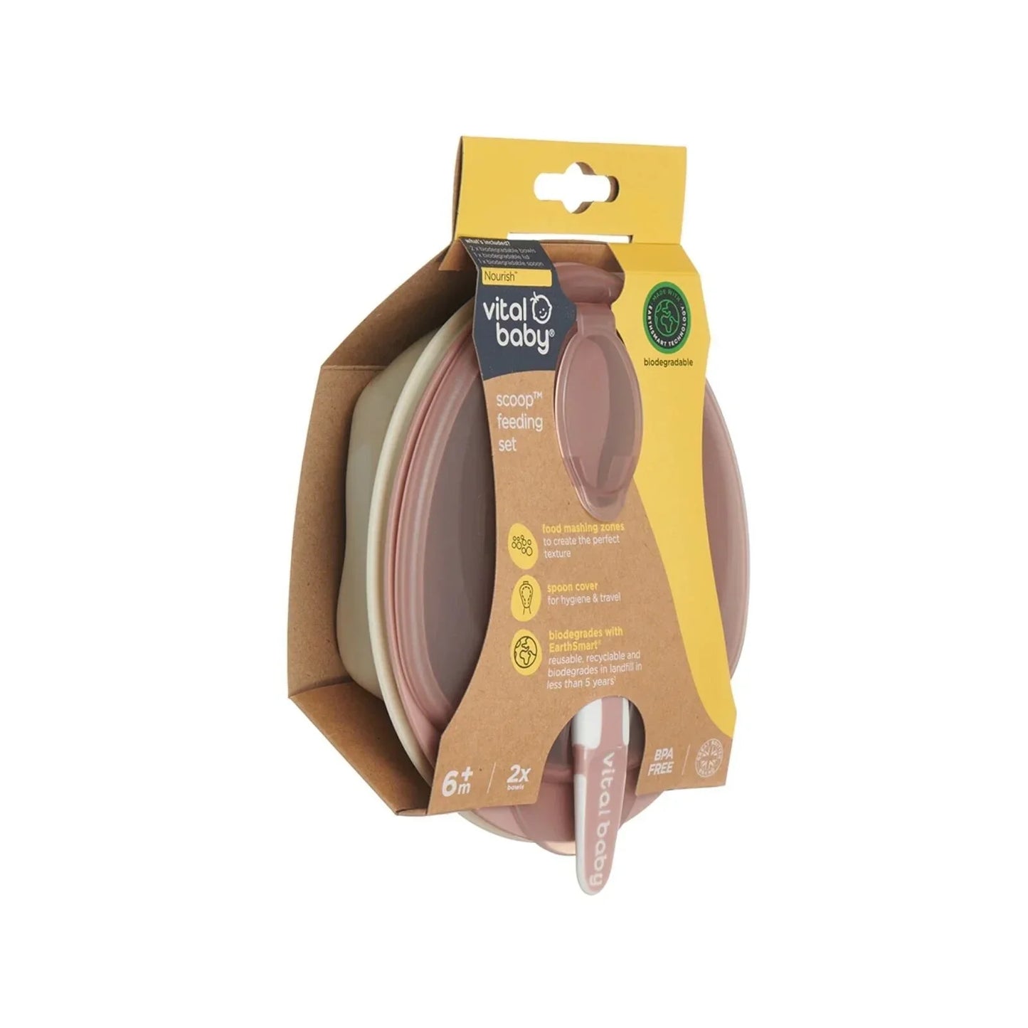 Vital Baby Nourish Scoop Feeding Set 2 pcs - Natural Berry