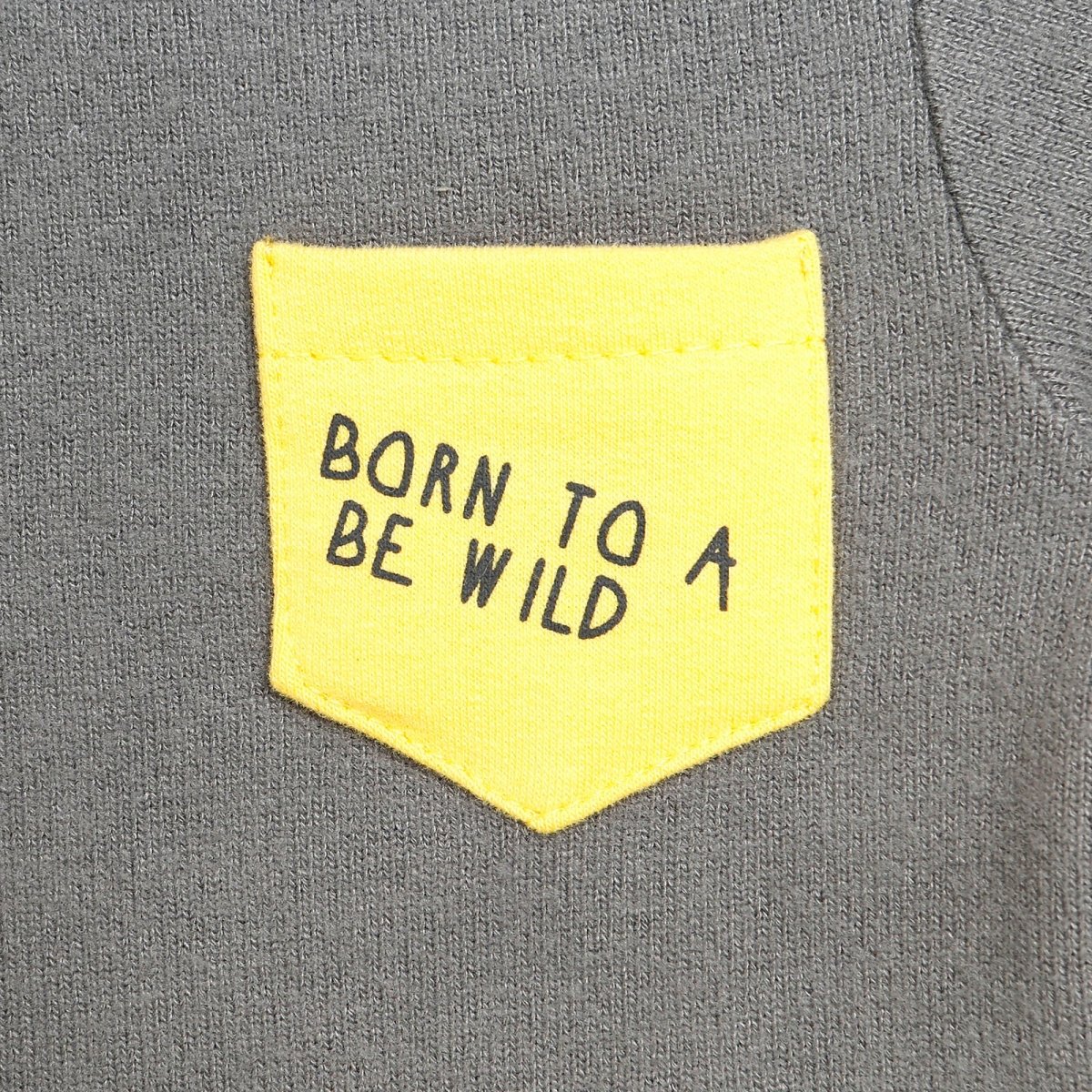 For My Baby Newborn Wild Sweatshirt-Foot - Grey Melange