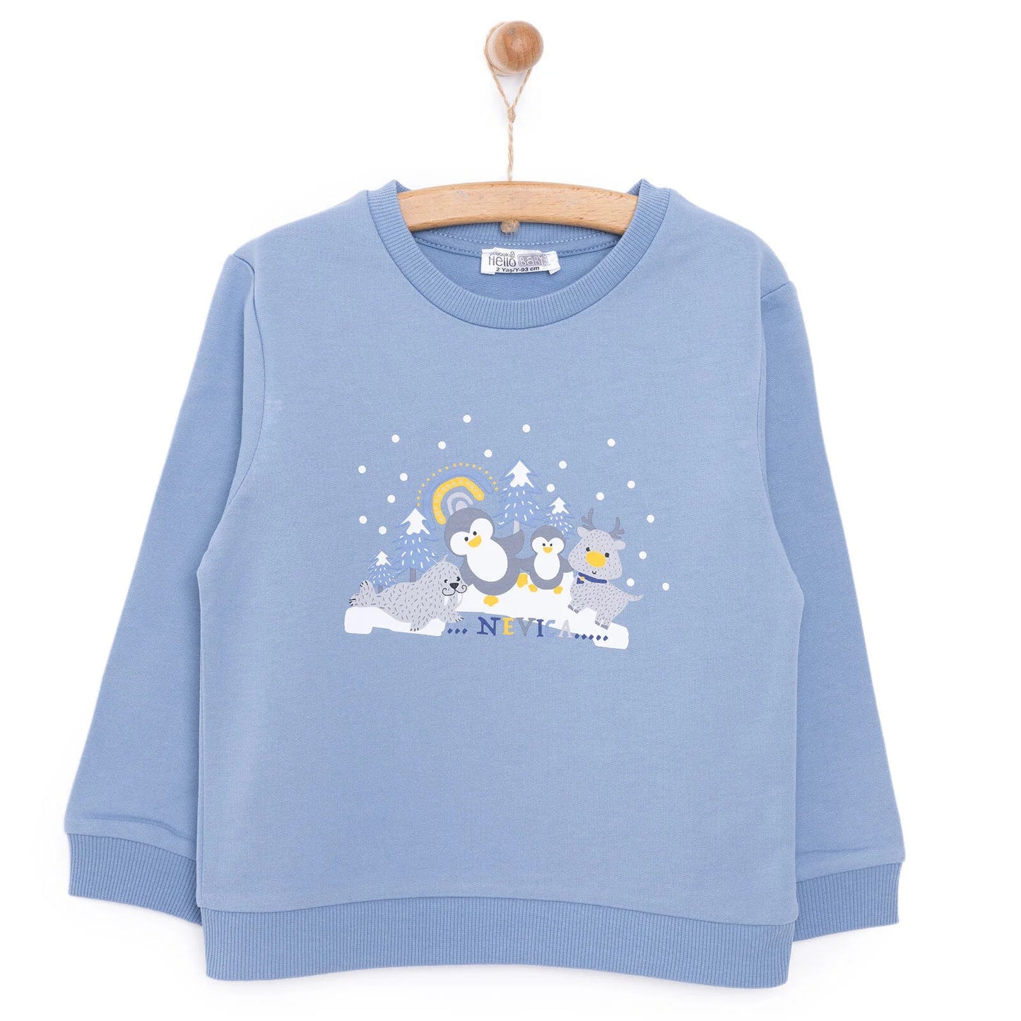 HelloBaby Basic Low Raised Lion Printed Sweatshirt