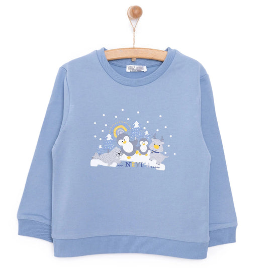 HelloBaby Basic Low Raised Lion Printed Sweatshirt