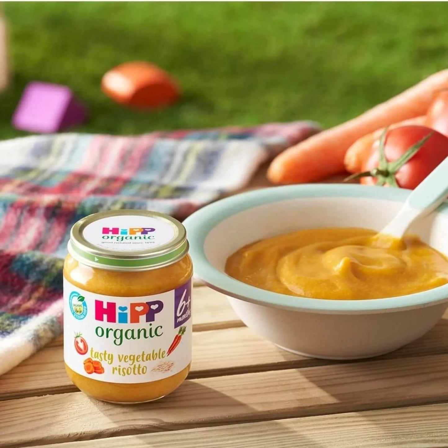 HiPP Organic Tasty Vegetable Risotto Baby Food Jar 6+ months 125g