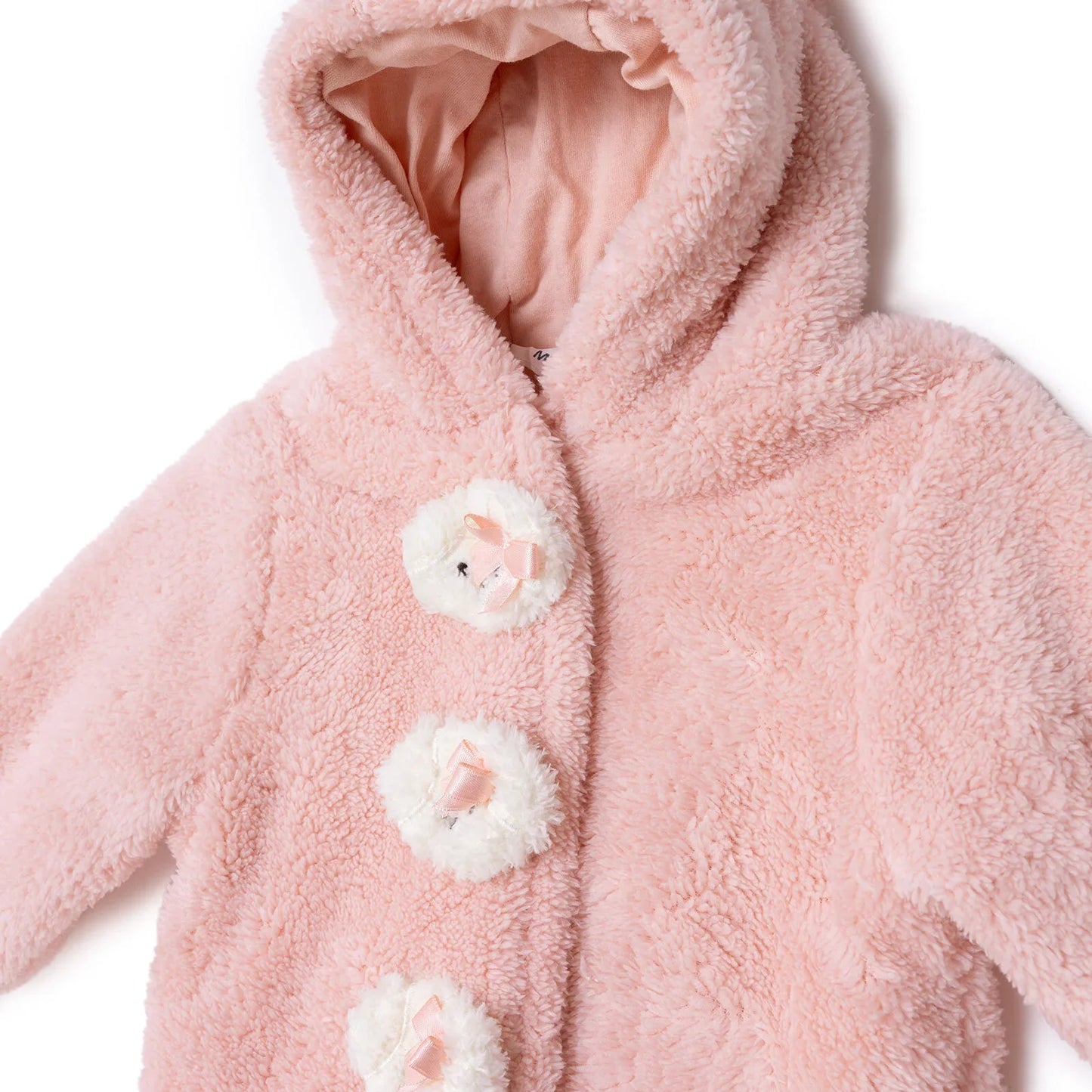 Midimod Newborn Welsoft Footless Jumpsuit - Pink