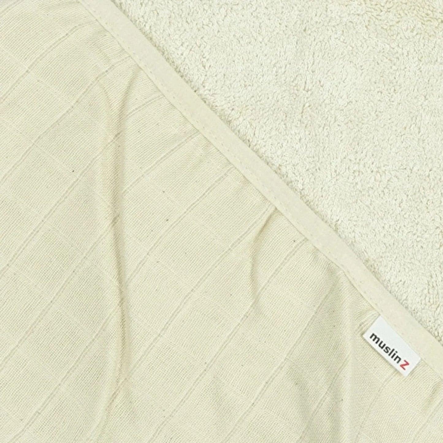 MuslinZ Hooded Towel 75x75cm - Unbleached