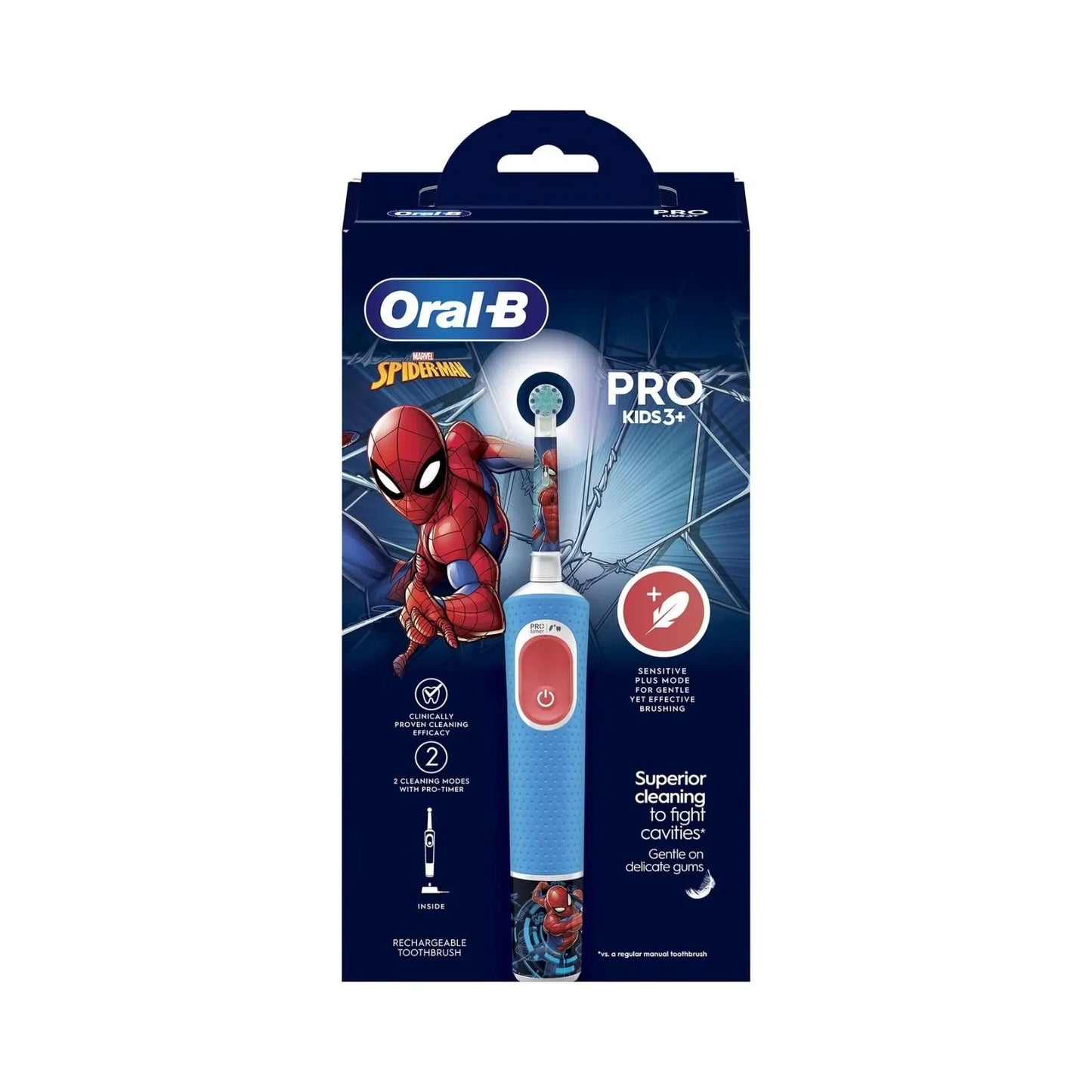 Oral-B Vitality Pro Kids Electric Toothbrush - Spider-Man