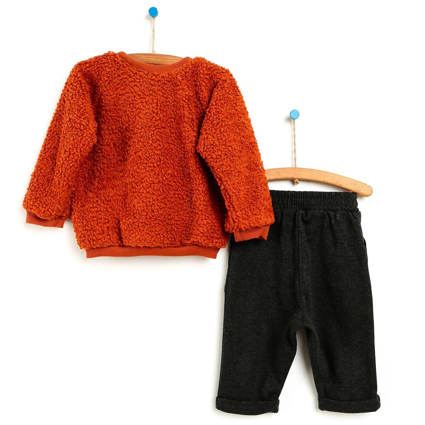 HelloBaby Sweatshirt-Pants - Cinnamon