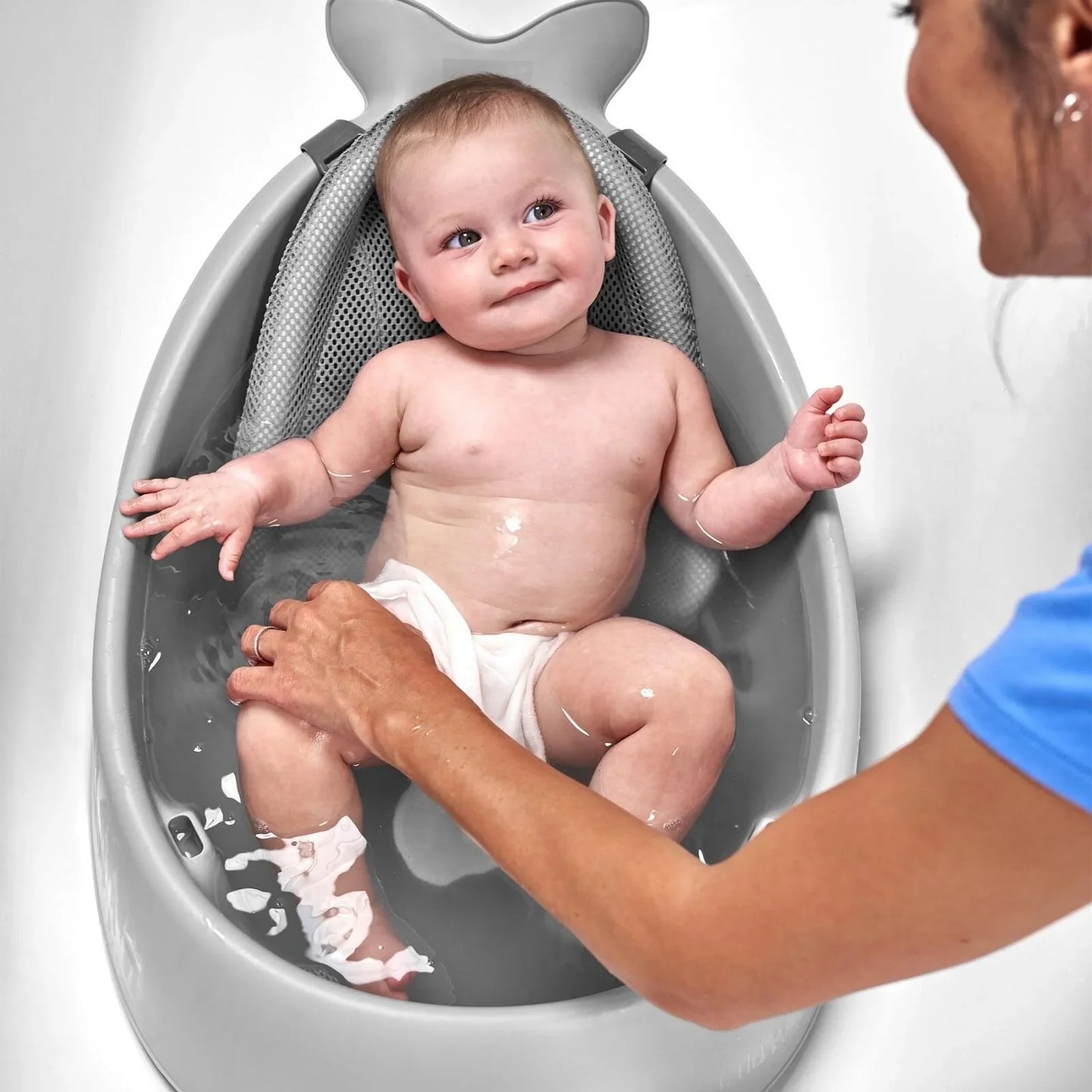 Skip Hop Moby Smart Sling 3-Stage Baby Bath Tub - Grey