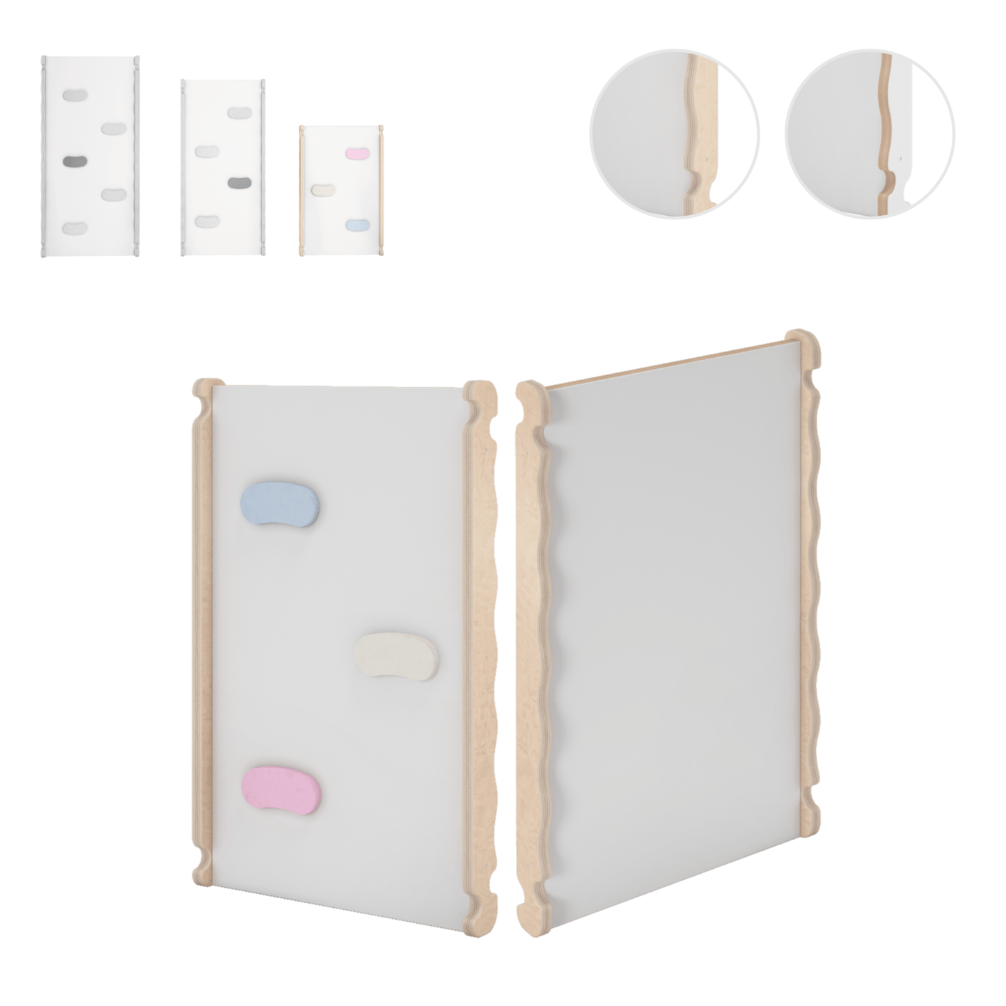 MAMOI® Wooden slide for climbing frame, Indoor baby gym accessories for kids, Small and big toddler slide for climbing triangle, Outdoor child's slides for garden, Childrens montessori toys-0