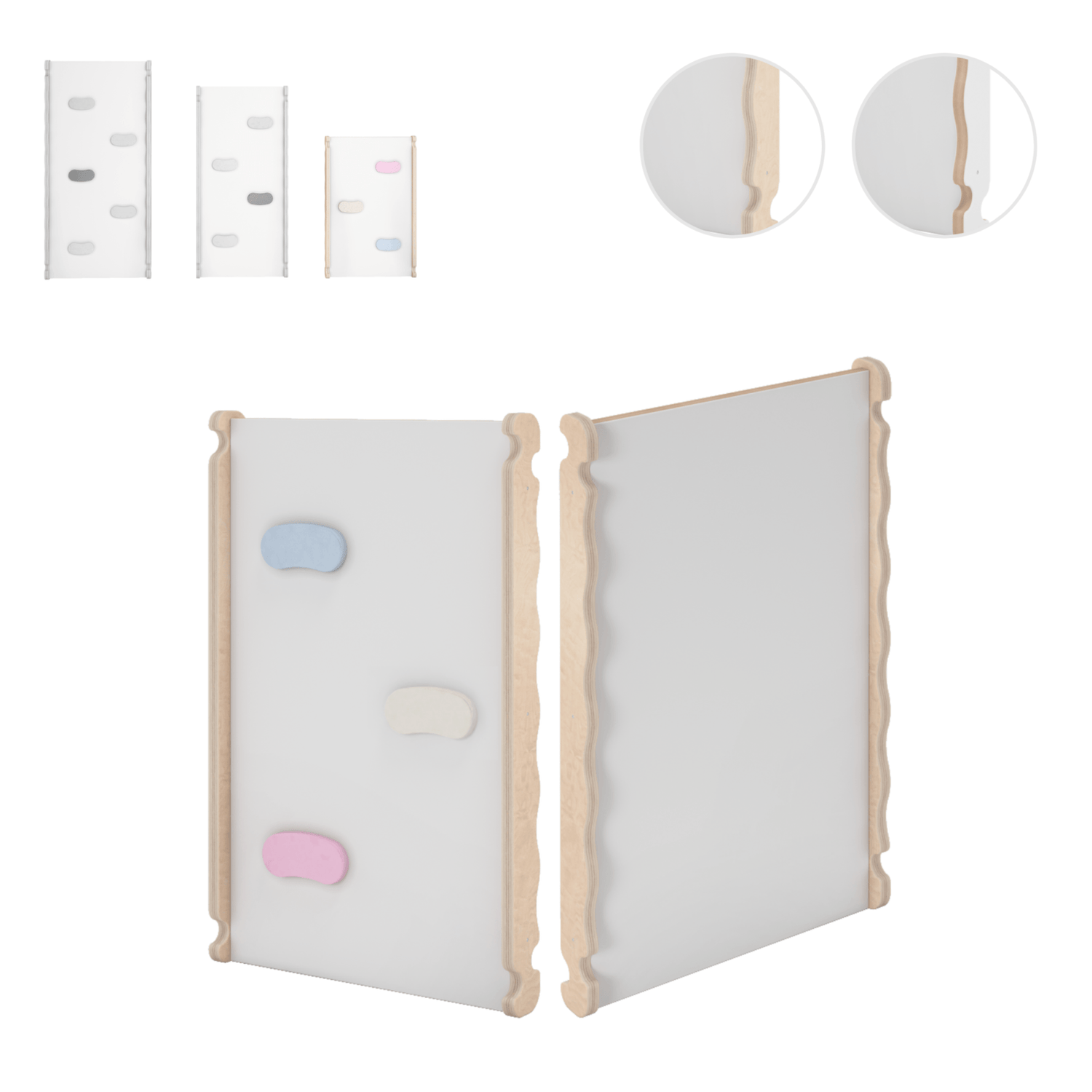 MAMOI® Wooden slide for climbing frame, Indoor baby gym accessories for kids, Small and big toddler slide for climbing triangle, Outdoor child's slides for garden, Childrens montessori toys - mezetto