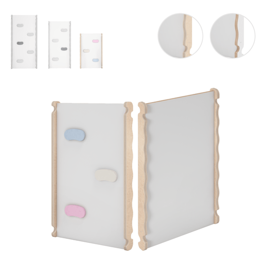 MAMOI® Wooden slide for climbing frame, Indoor baby gym accessories for kids, Small and big toddler slide for climbing triangle, Outdoor child's slides for garden, Childrens montessori toys-0