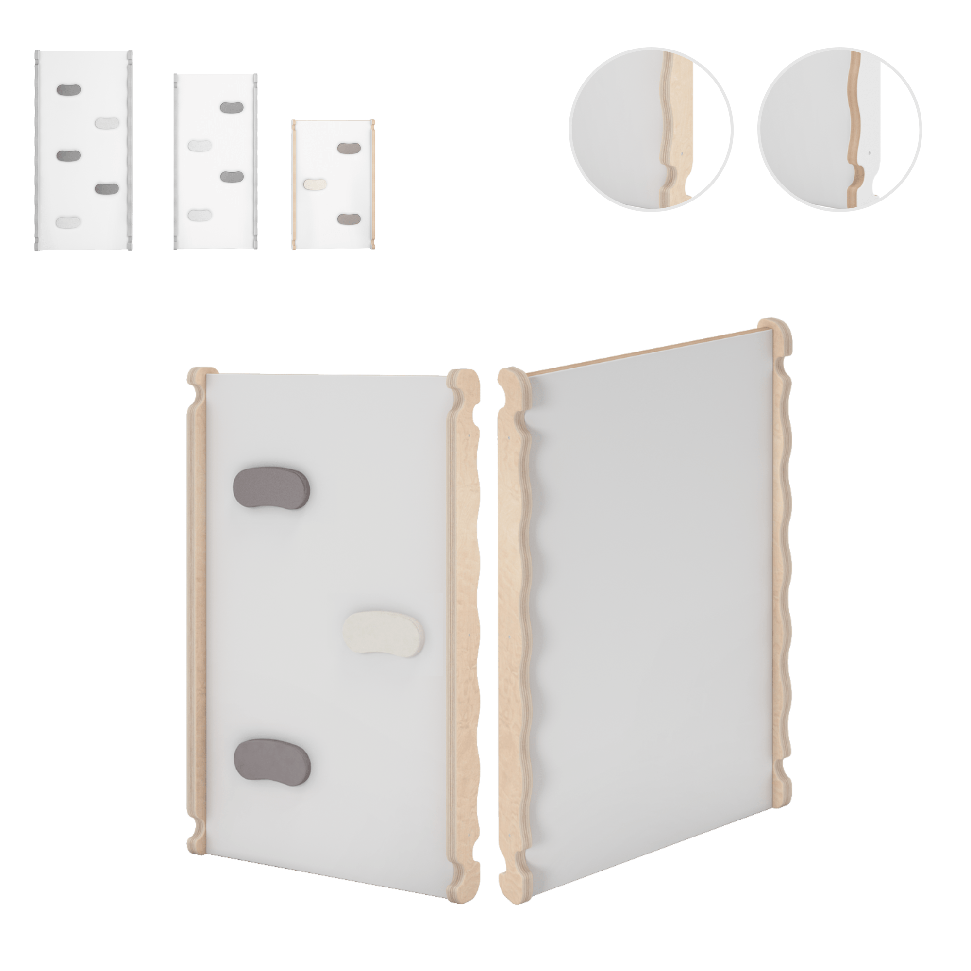 MAMOI® Wooden slide for climbing frame, Indoor baby gym accessories for kids, Small and big toddler slide for climbing triangle, Outdoor child's slides for garden, Childrens montessori toys - mezetto