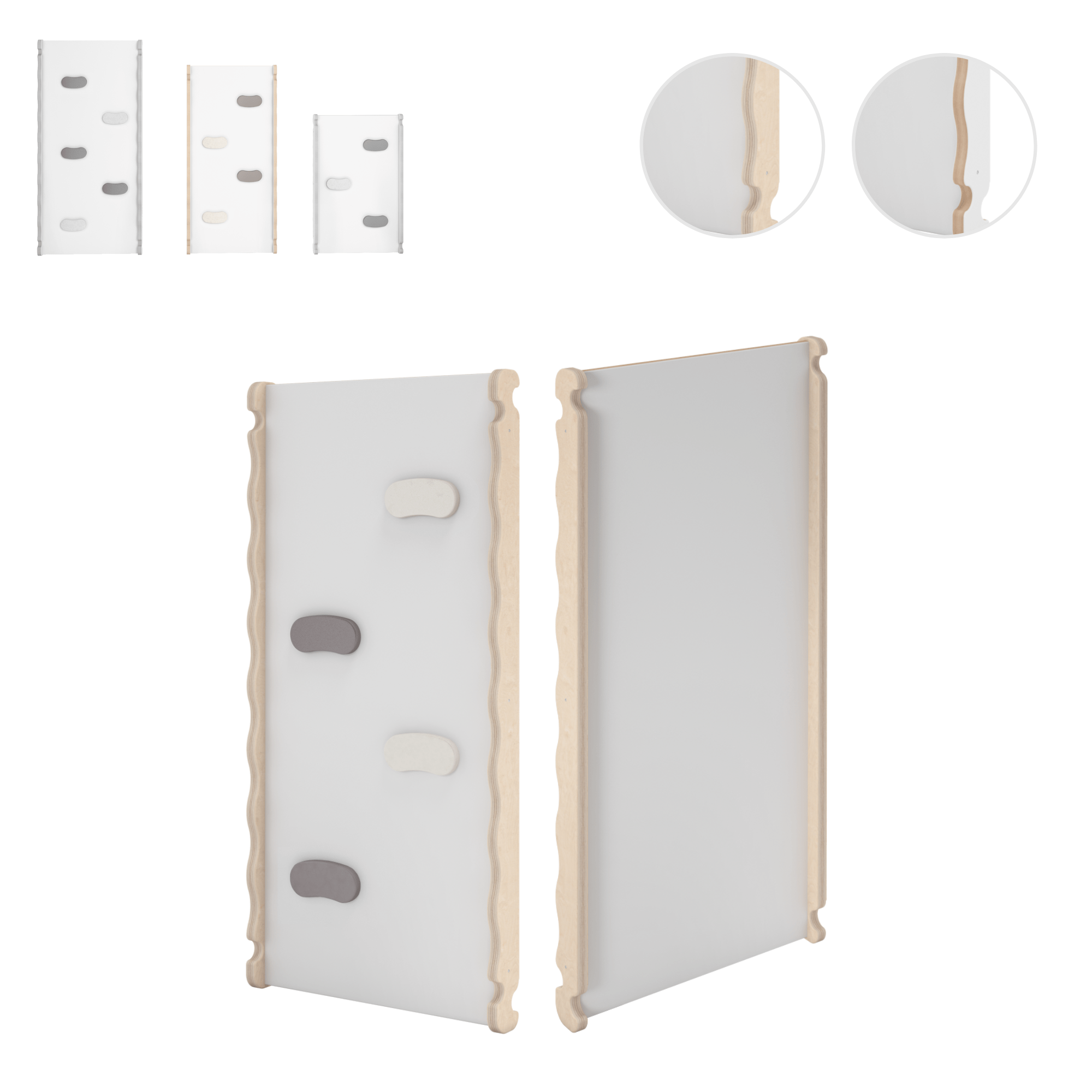 MAMOI® Wooden slide for climbing frame, Indoor baby gym accessories for kids, Small and big toddler slide for climbing triangle, Outdoor child's slides for garden, Childrens montessori toys-0