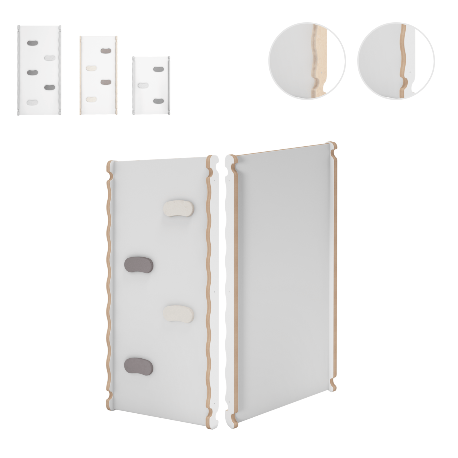 MAMOI® Wooden slide for climbing frame, Indoor baby gym accessories for kids, Small and big toddler slide for climbing triangle, Outdoor child's slides for garden, Childrens montessori toys-0