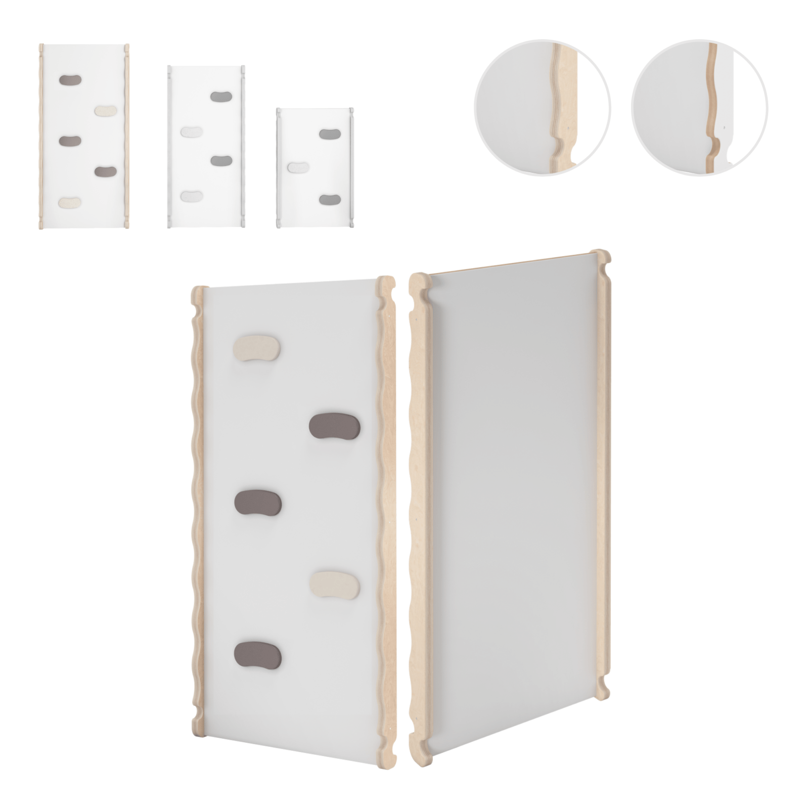 MAMOI® Wooden slide for climbing frame, Indoor baby gym accessories for kids, Small and big toddler slide for climbing triangle, Outdoor child's slides for garden, Childrens montessori toys-0