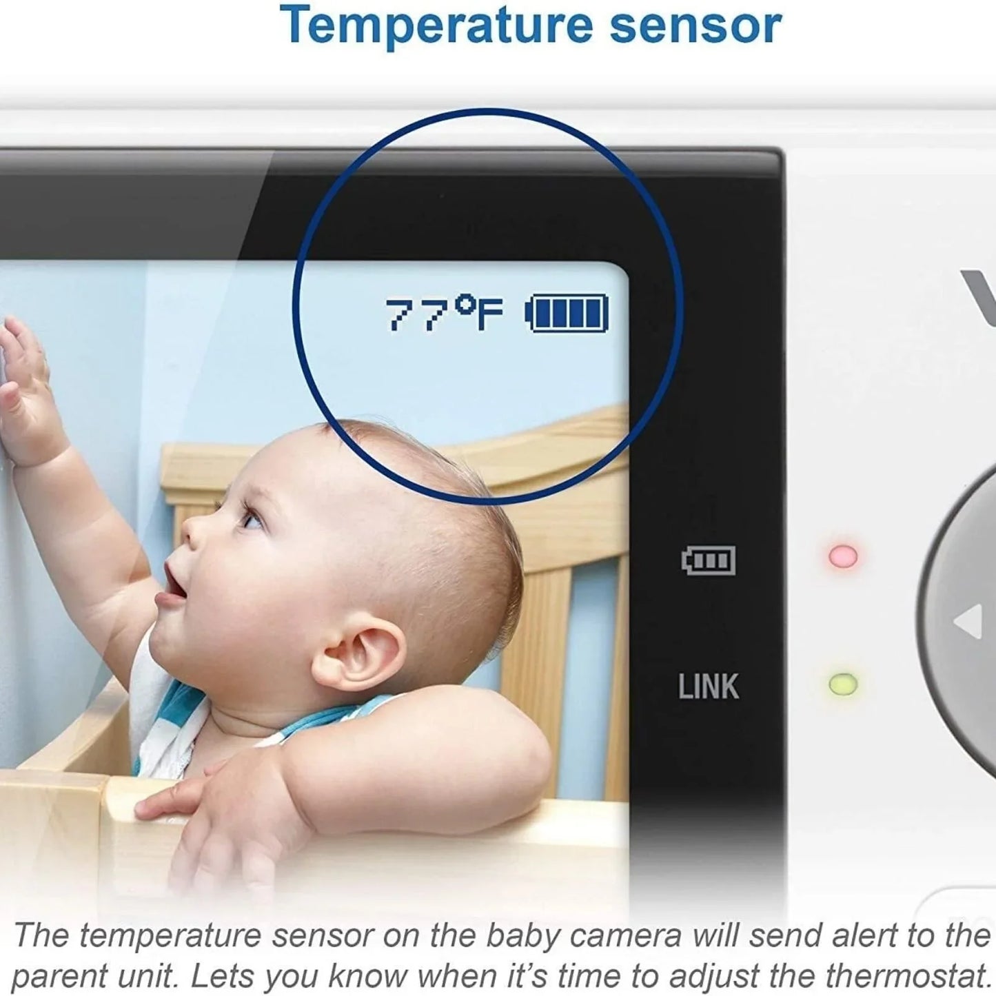 VTech VM819 2.8" Digital Video Baby Monitor with Adjustable Camera