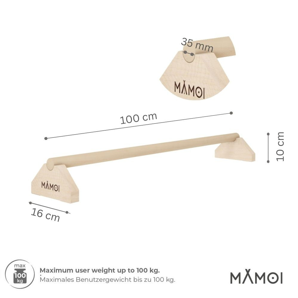 MAMOI 100 cm balance beam, balance stones, balance beam, balance stones for children and adults.-1