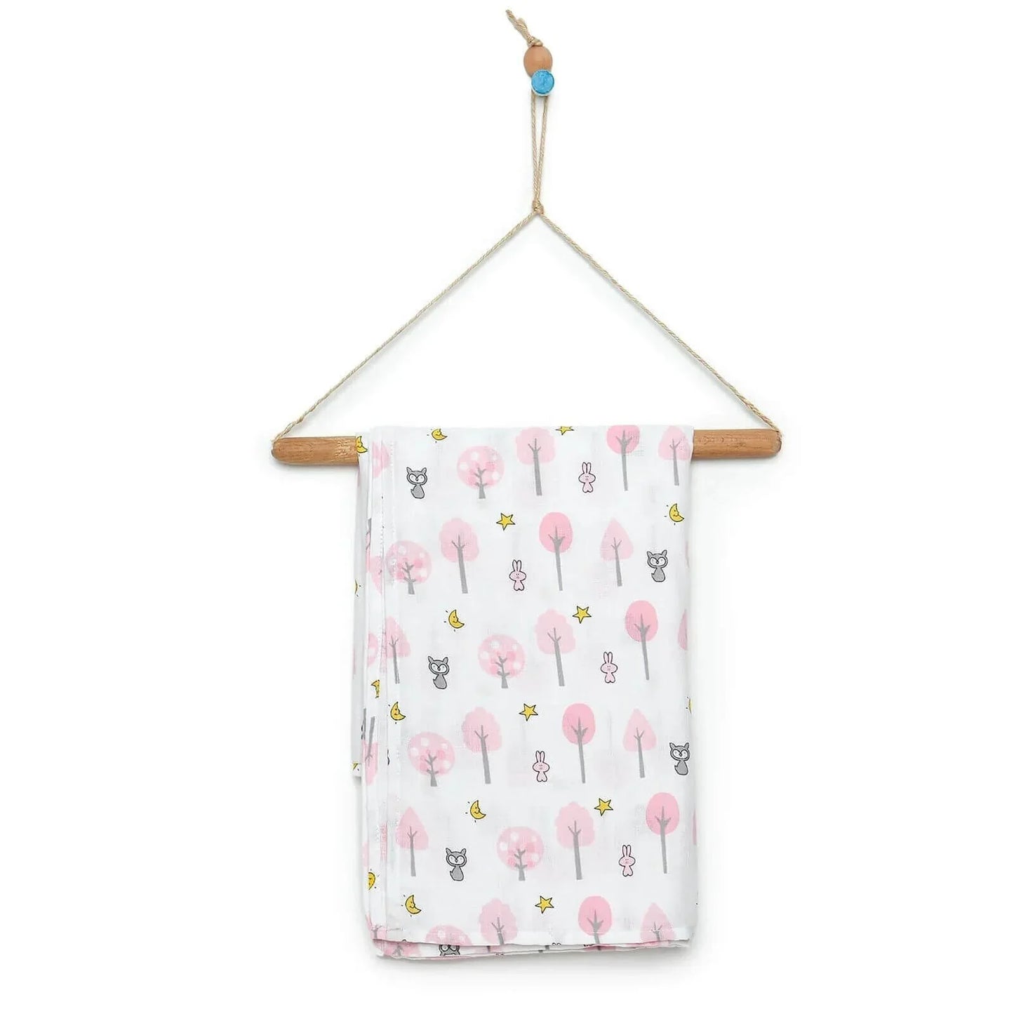 Mollia Square Muslin Blanket - Light Pink