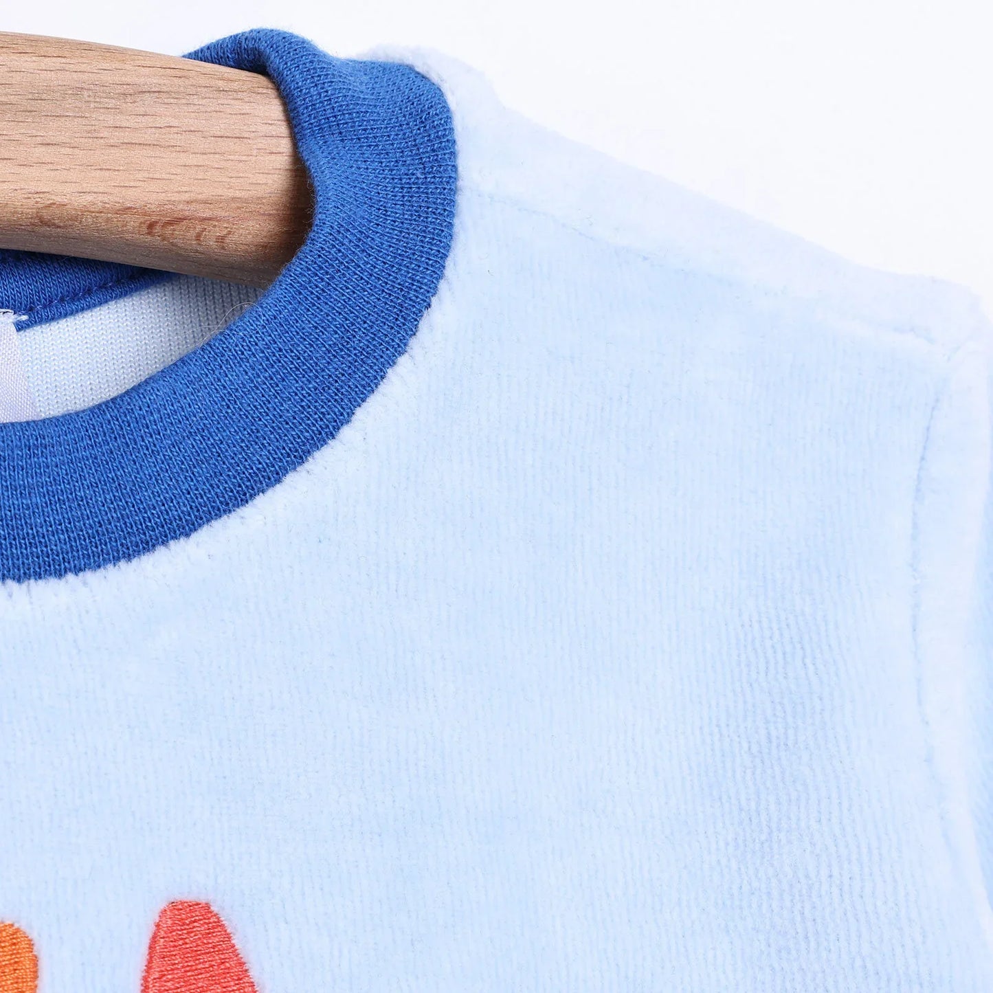 HelloBaby Velvet Pyjamas Set - Blue