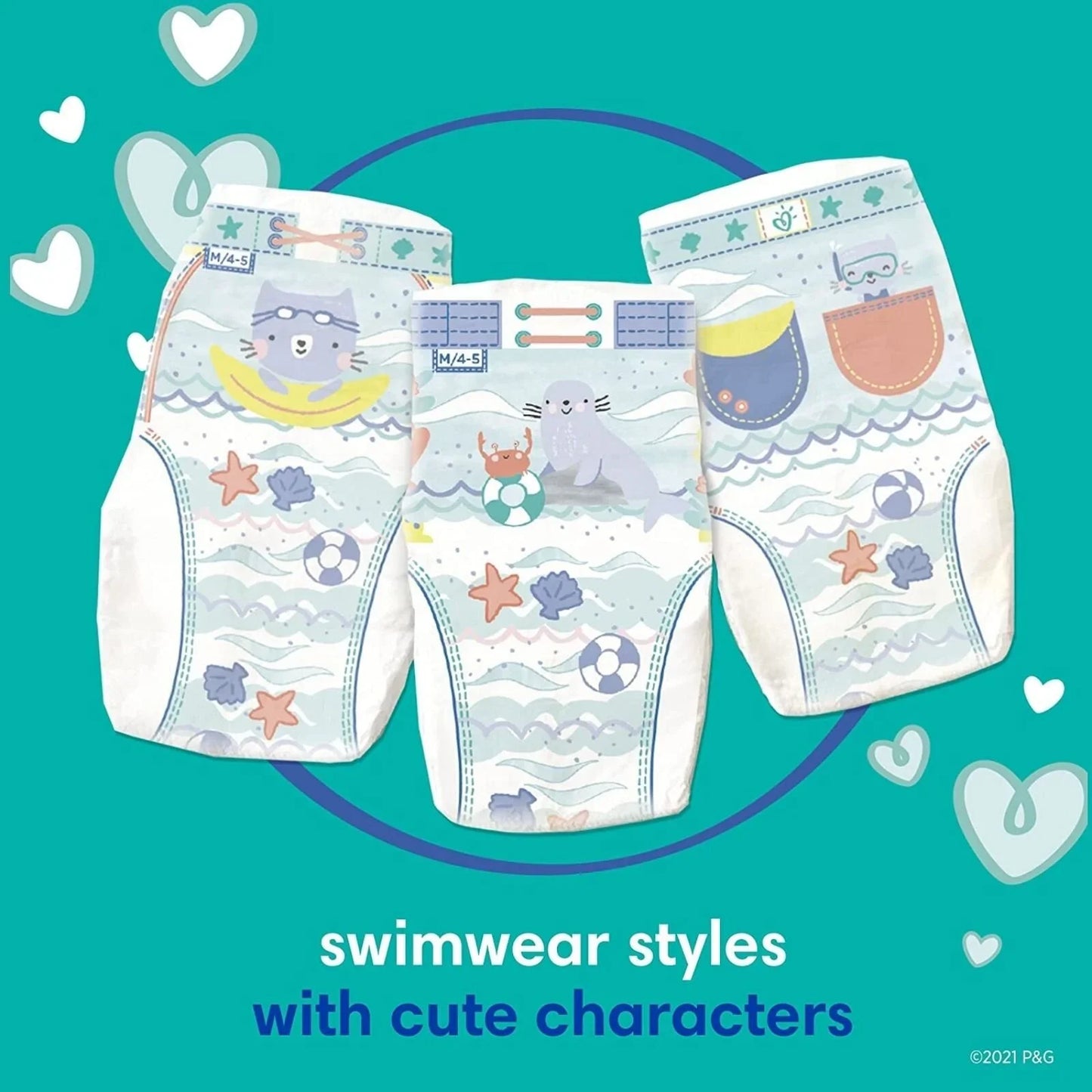 Pampers Splashers Size 5-6 - 10 nappies