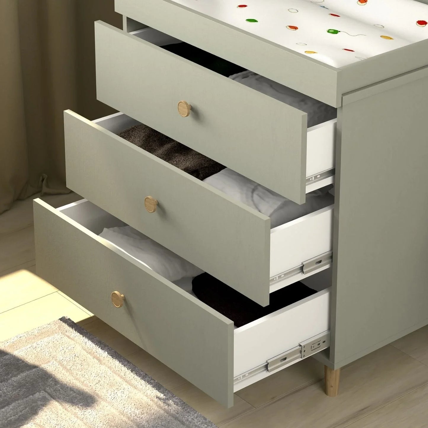 Shefa Kids 890 Changing Dresser - Grey