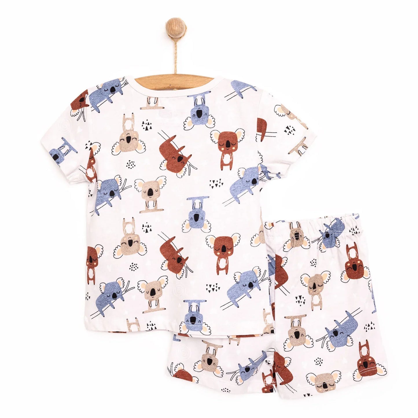 HelloBaby Baby Boy Short Sleeve Pyjamas Set - Beige