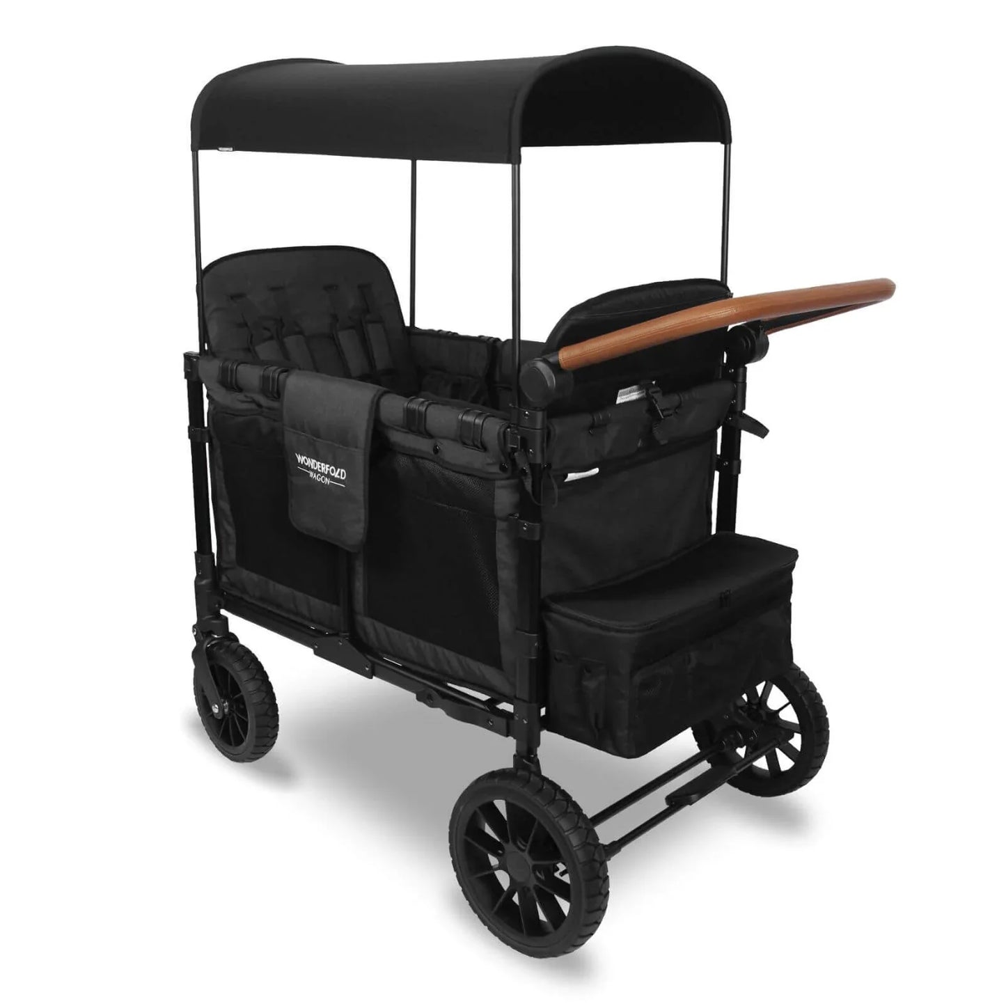 W4 Luxe Quad Stroller Wagon - Volcanic Black