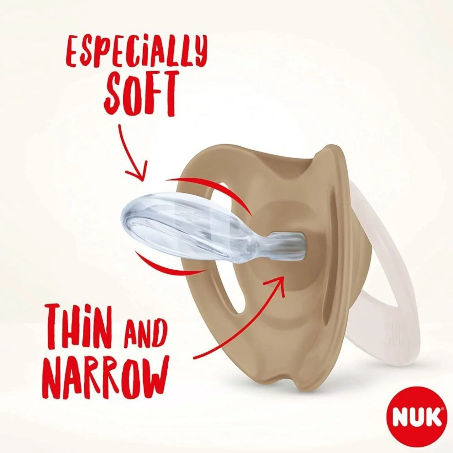 NUK Star Day & Night Soother 0-6 months Pack of 2 - Pink