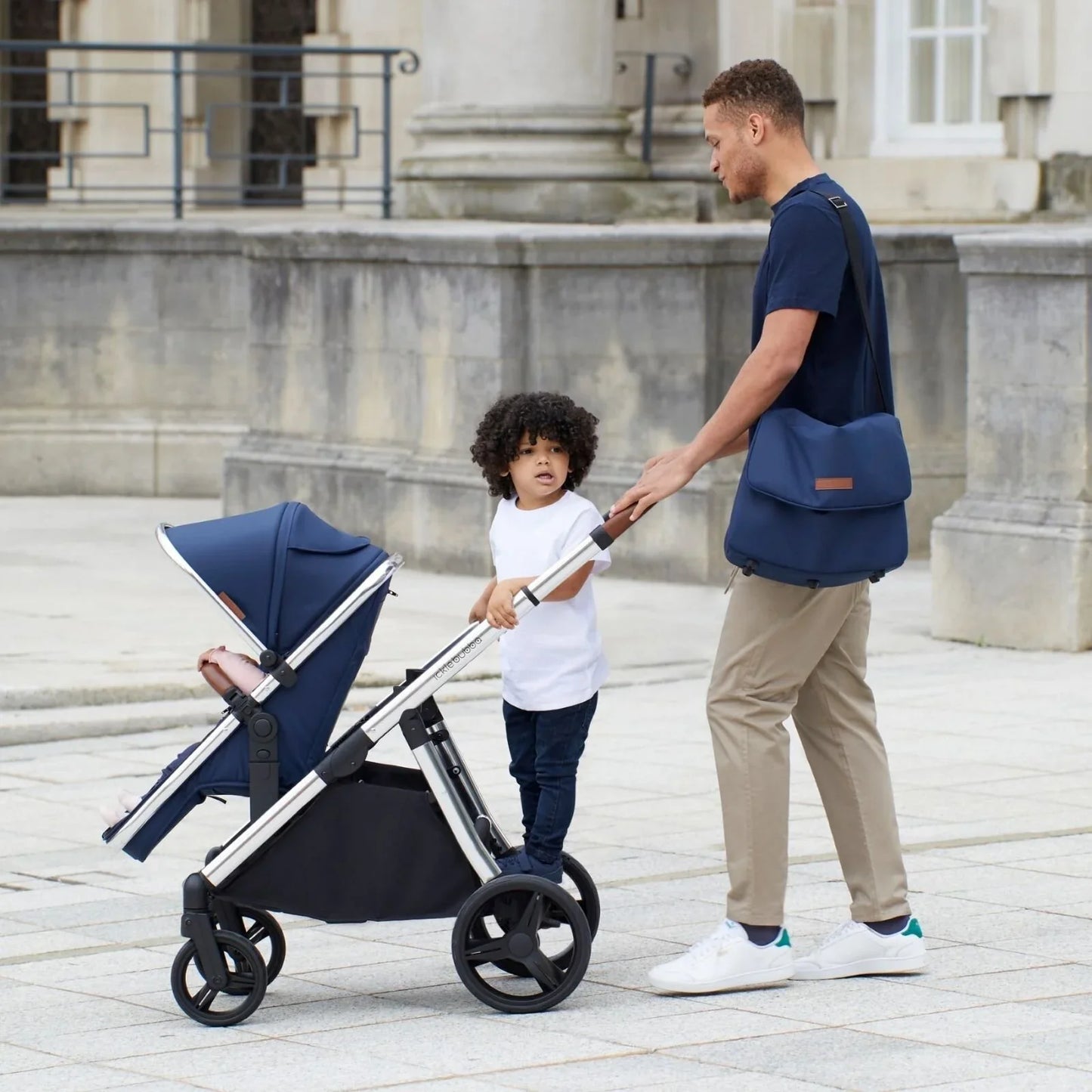 Ickle Bubba Eclipse 2in1 Carrycot&Pushchair MidBlue