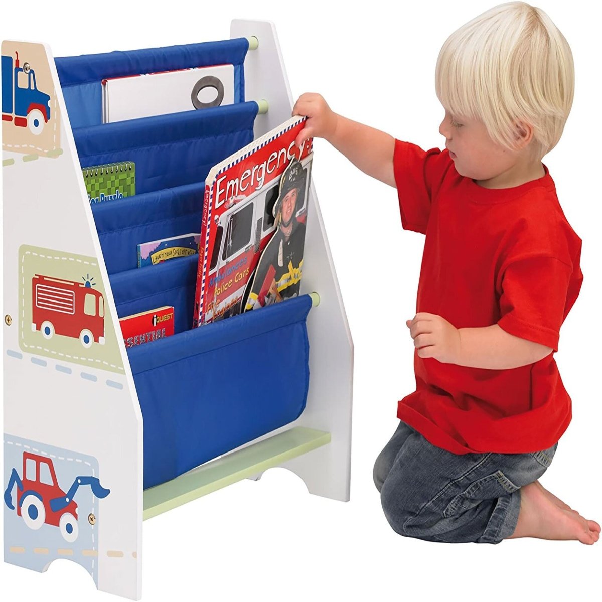 Hello Home Kids Sling Bookcase - Vehicles