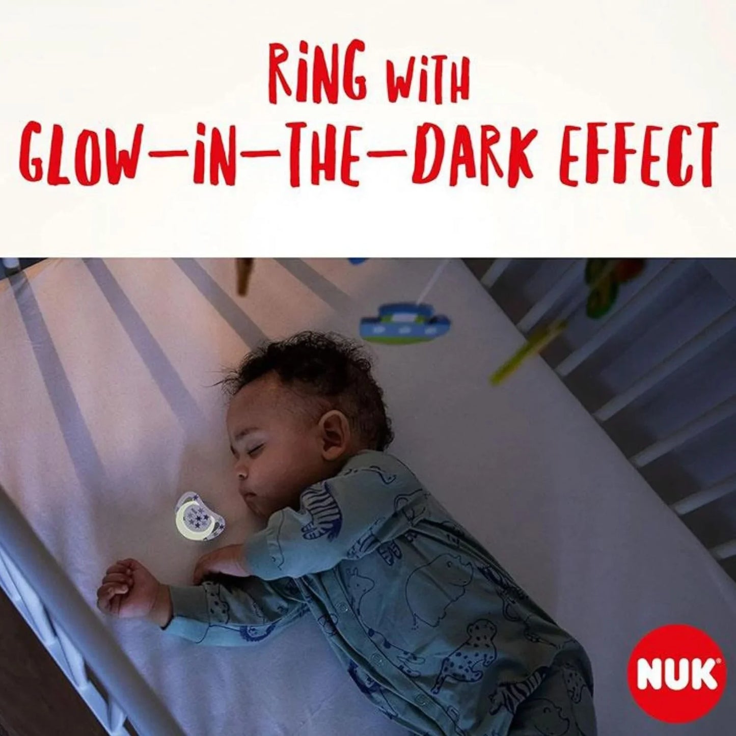 NUK Star Day & Night Soother 0-6 months Pack of 2 - Blue