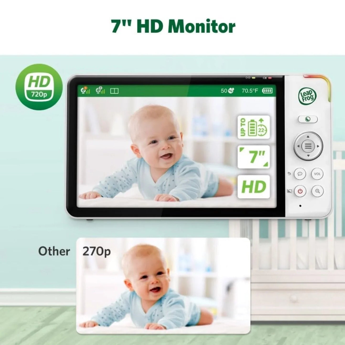 LeapFrog LF920HD 7" HD Video Baby Monitor