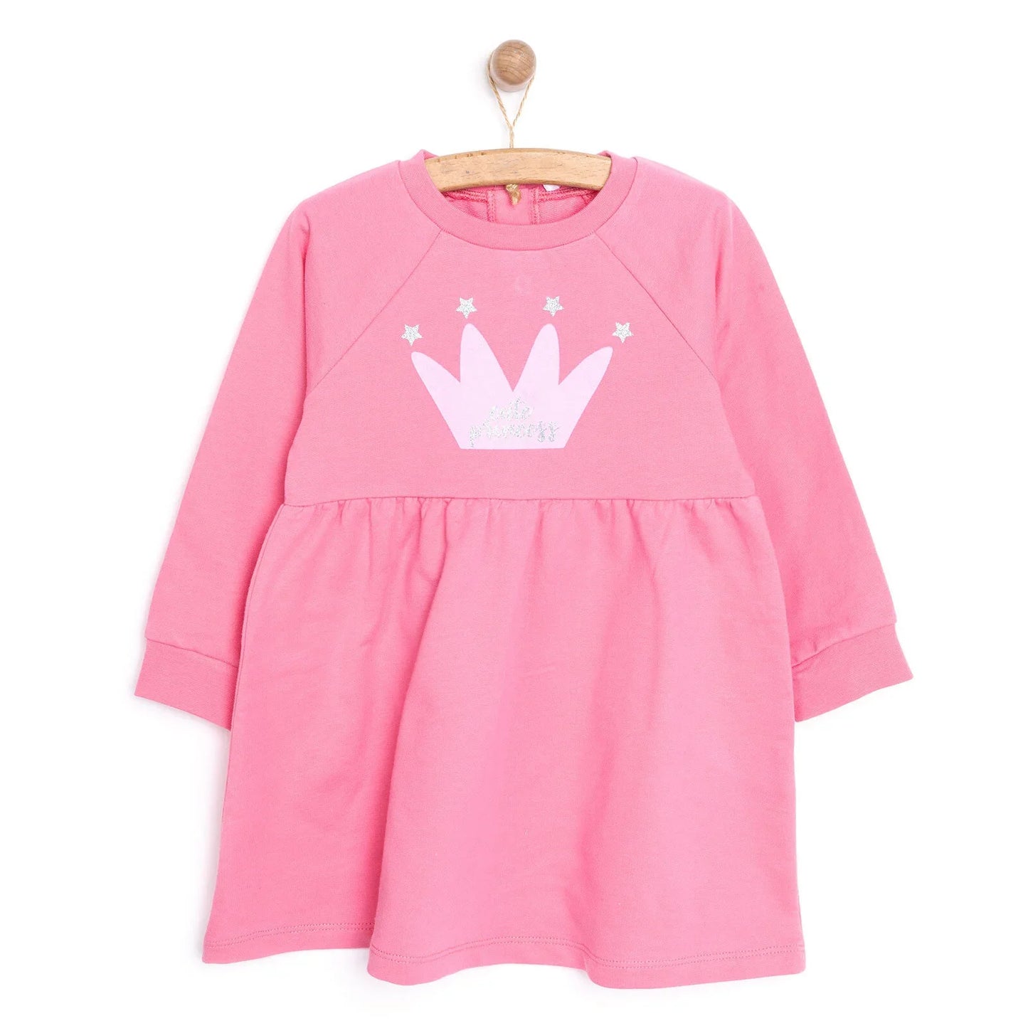 HelloBaby Basic Girl Knitted Ruffled Dress - Pink