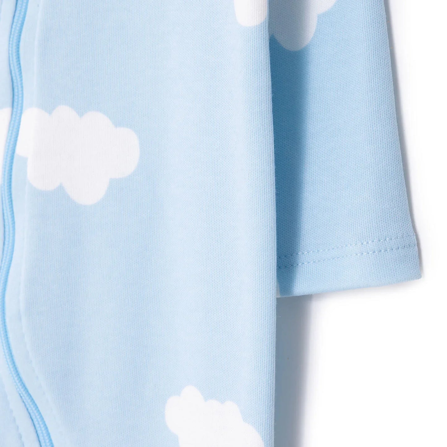 HelloBaby Newborn Footed Jumpsuit - Light Blue