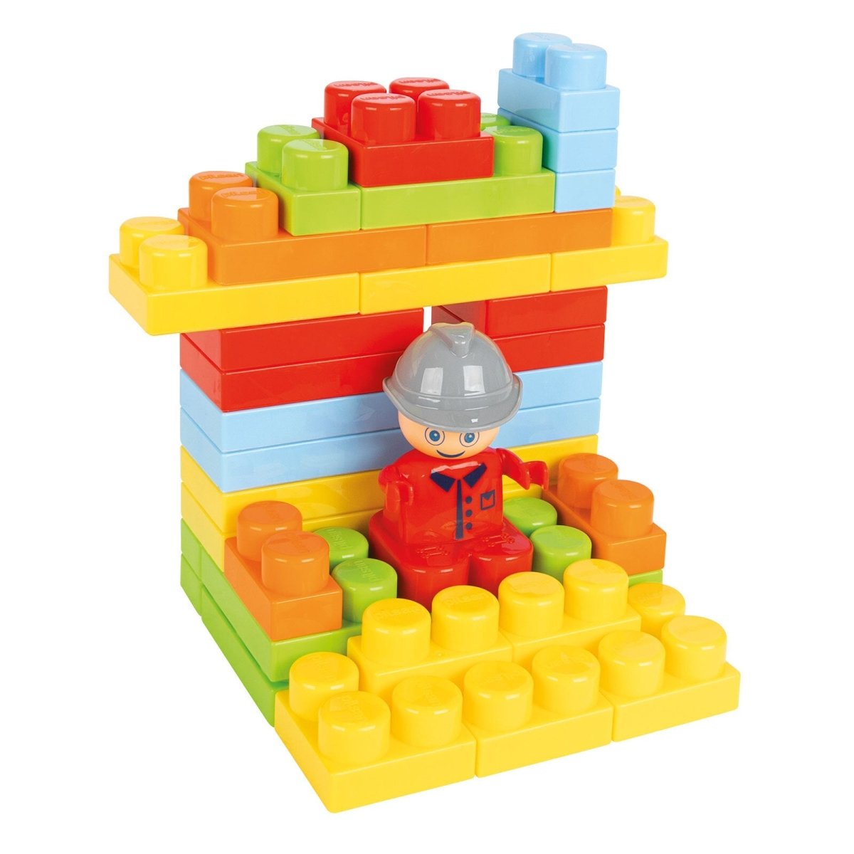 Pilsan Accessory Master Blocks with Basket (128 Pieces)