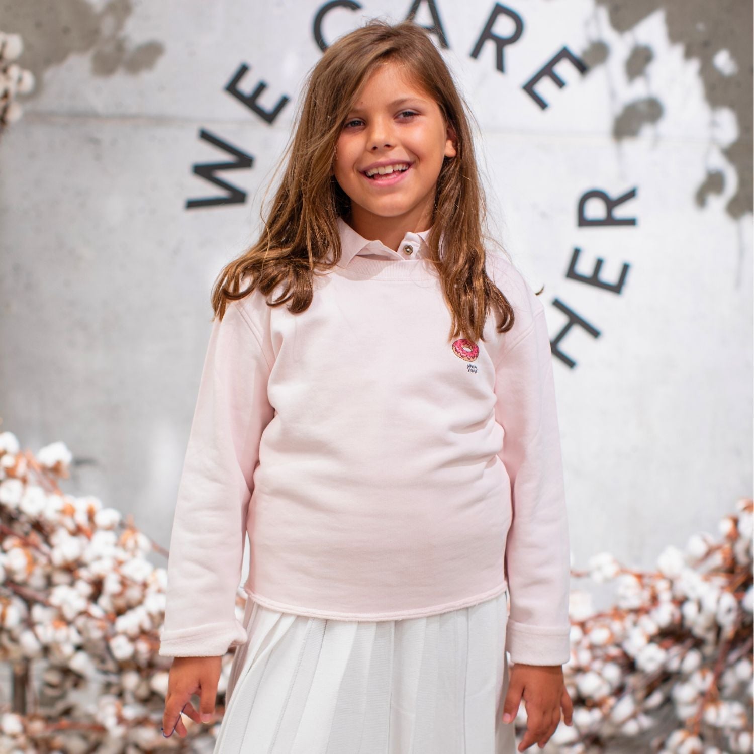 Pink Girls and Boys Sweatshirt-1